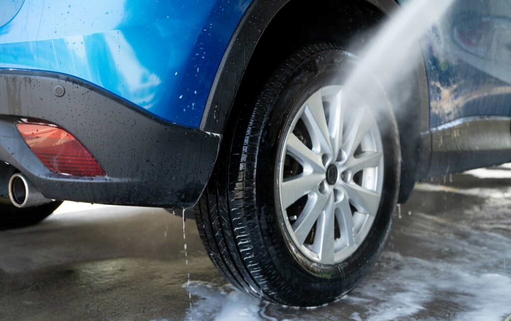 car-washing-with-high-pressure-water-spray-car-cl-2023-11-27-04-50-58-utc - Tyre Shop Singapore | Tire Pte Ltd | tyre shop singapore | tire pte ltd